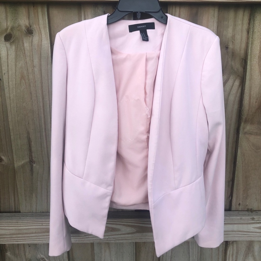 Light Pink Blazer Forever 21 Pastel Medium